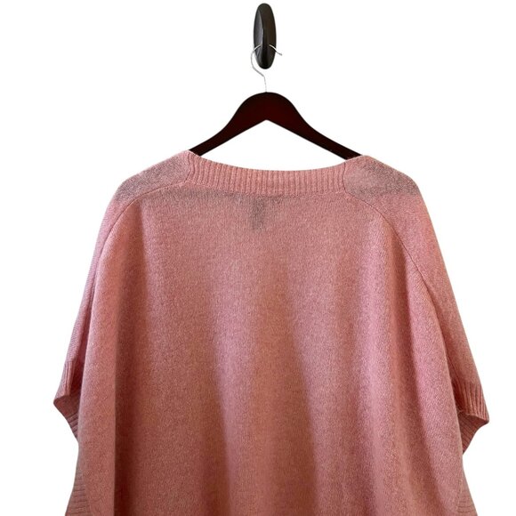 Halogen Cashmere Open Front Cardigan Sweater In Pink One Size - Picture 7 of 13
